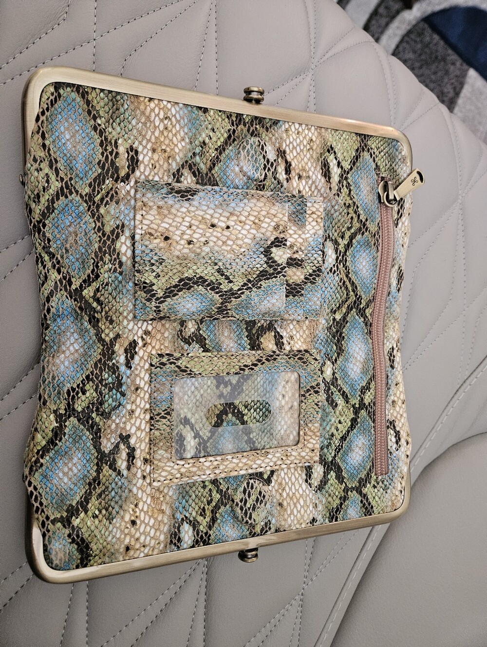 HOBO Multi-Color Snakeskin-Print Wallet - Picture 3 of 6
